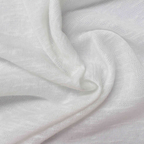 100% Polyester Chunky Knit Fabric, 125 gsm, 155 cm — White
