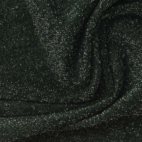 Polyester Metallic Stretch Knit Fabric, 215 gsm, 150 cm — Green