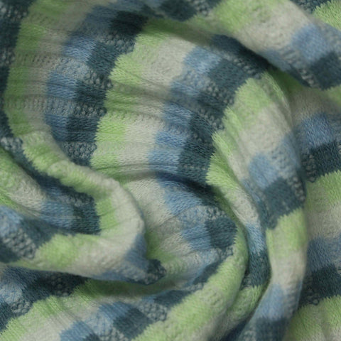 White Check Jacquard, Cotton-Poly