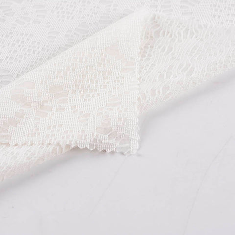 White Fine-Grid Jacquard, Polyester