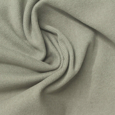 Light Grey Ribbed Rib Knit, Polyester