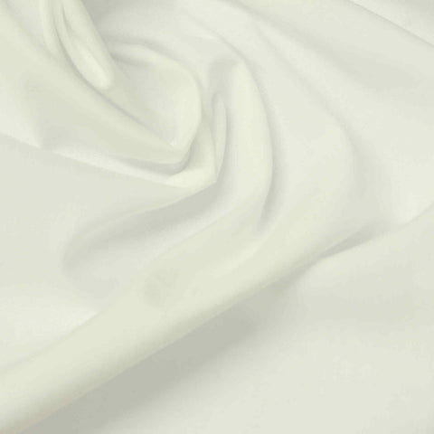 100% Cotton Poplin Fabric, 98 gsm, 147 cm — White