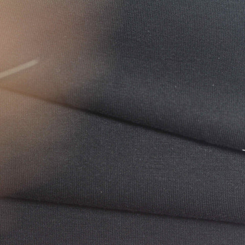 Cotton Polyester Stretch Scuba Knit Fabric, 350 gsm, 185 cm — Grey