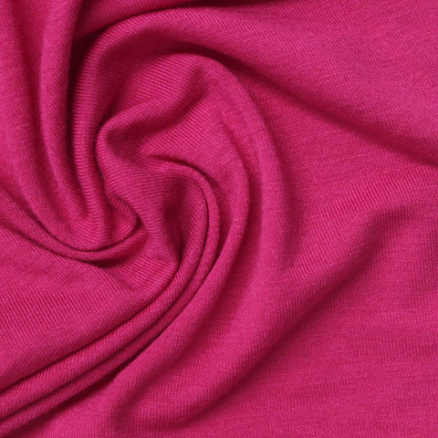 Polyester Viscose Stretch Jersey Knit Fabric, 170 gsm, 160 cm — Pink