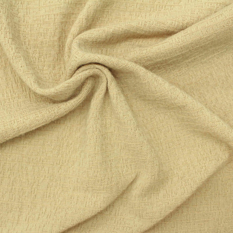 Pale Yellow Crinkled Crepe, Polyester