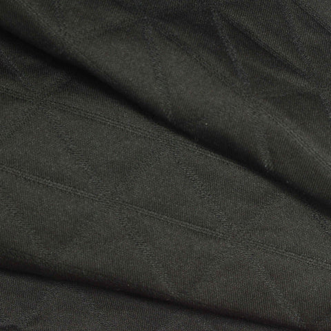 Black Tone-on-Tone Chevron Interlock Knit, Polyester