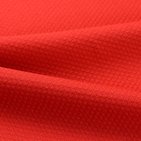 Red Grid Waffle Knit, Polyester