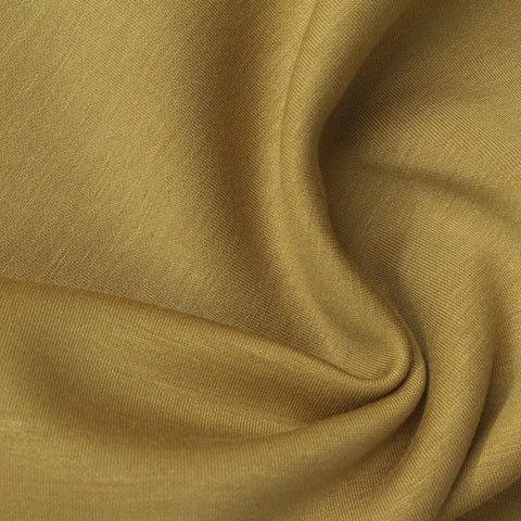 Brushed Polyester Viscose Stretch Scuba Knit Fabric, 320 gsm, 165 cm — Khaki