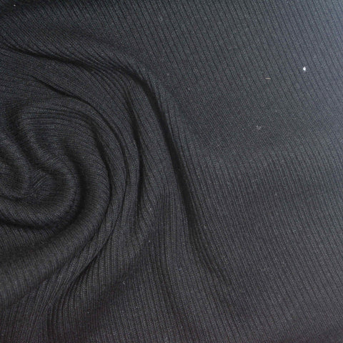 Black Rib Knit, Cotton