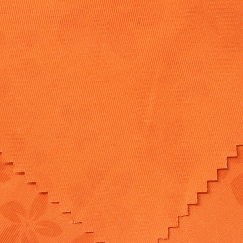 Orange Floral Jacquard, Polyester, 160 gsm, ref EF-250866