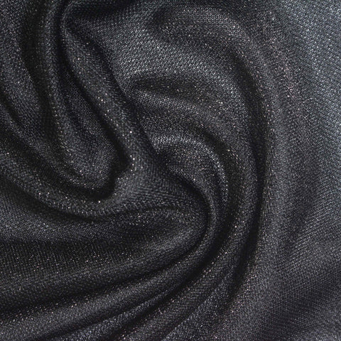 Dark Grey Marl Knit, Nylon-Metallic, 135 gsm