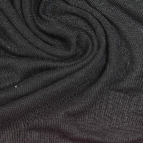 Tencel Lyocell Acrylic Rib Knit Fabric, 130 gsm, 160 cm — Grey