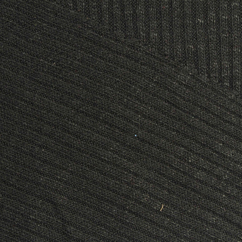 Dark Grey Marl Rib Knit, Viscose-Poly, 240 gsm
