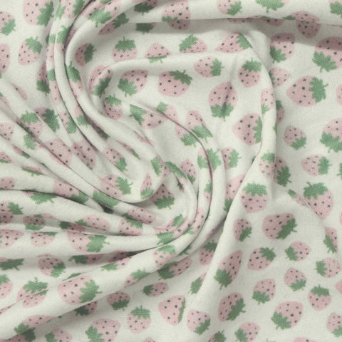 Pink Leaves Milk Silk Knit, Polyester