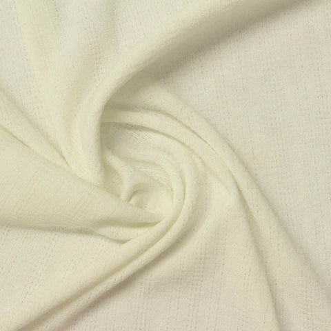 Jacquard Polyester Stretch Pointelle Knit Fabric, 205 gsm — Beige