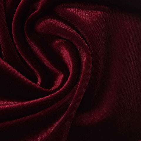 Polyester Stretch Velvet Fabric, 260 gsm, 160 cm — Red