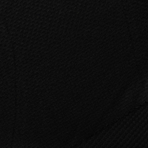 Black Grid Waffle Knit, Polyester