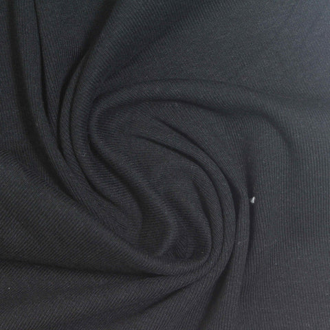 Black Rib Knit, Cotton