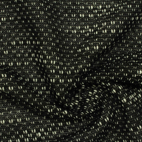 Dark Grey Marl Chunky Knit, Polyester, 240 gsm, 160 cm