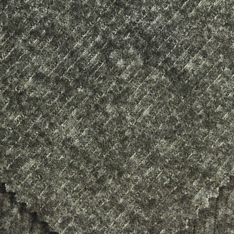 Dark Grey Marl Rib Knit, Viscose-Poly, 220 gsm, 157 cm