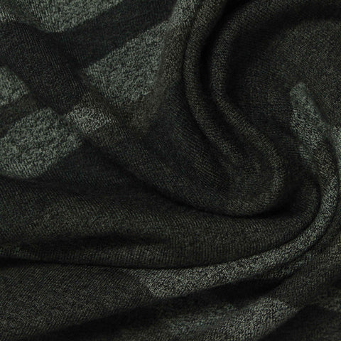 Dark Green Camo Chunky Knit, Viscose-Poly