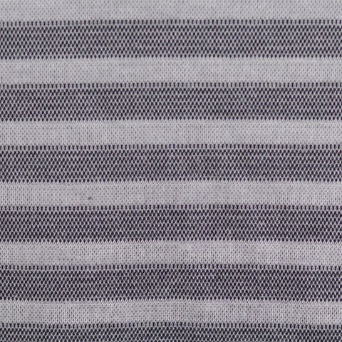 Black Stripes Interlock Knit, Modal-Poly