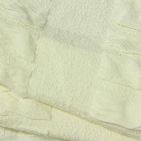 Jacquard Polyester Viscose Stretch Interlock Knit Fabric, 380 gsm, 190 cm — Yellow