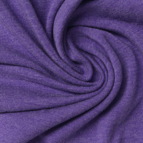 Purple Marl Jersey Knit, Acrylic-Silk