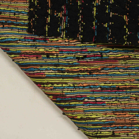 Black Flecks Jacquard, Polyester, 280 gsm, 157 cm