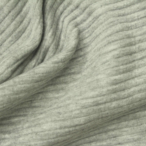 Light Grey Marl Knit, Poly-Cotton, 300 gsm