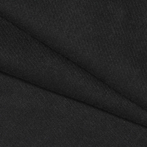 Polyester Stretch Knit Fabric, 320 gsm, 185 cm — Black
