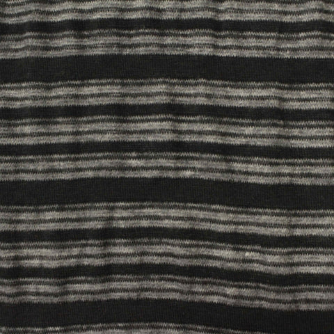 Black Stripe Jersey Knit, Cotton