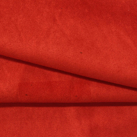 100% Polyester Faux Suede Fabric, 150 gsm, 145 cm — Red