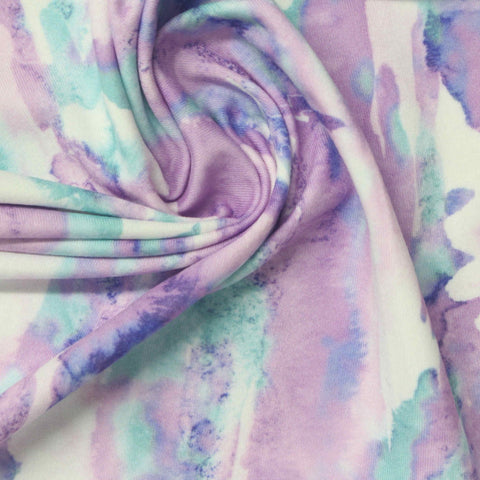 Lavender Abstract Jersey Knit, Polyester