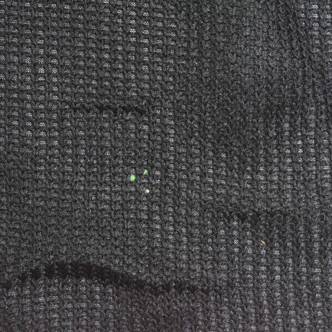 100% Polyester Rib Knit Fabric, 258 gsm, 165 cm — Black
