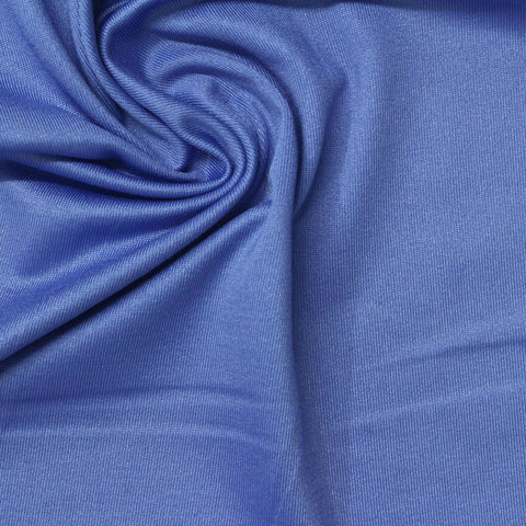 Polyester Stretch Milk Silk Knit Fabric, 160 gsm, 165 cm — Blue, ref EF-260139