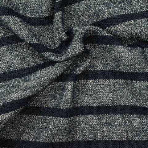 Dark Blue Marl Chunky Knit, Polyester, 160 gsm