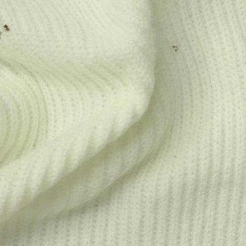Acrylic Polyester Blend Rib Knit Fabric, 330 gsm, 140 cm — Khaki