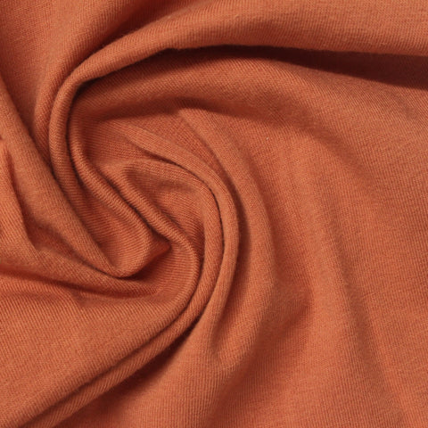 Cotton Stretch Jersey Knit Fabric, 180 gsm, 178 cm — Orange