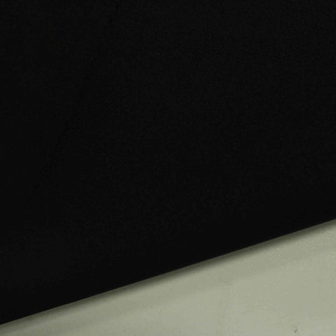 Polyester Stretch Faux Suede Fabric, 450 gsm — Black