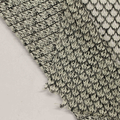 Black Diamond Chunky Knit, Viscose-Poly, 132 gsm