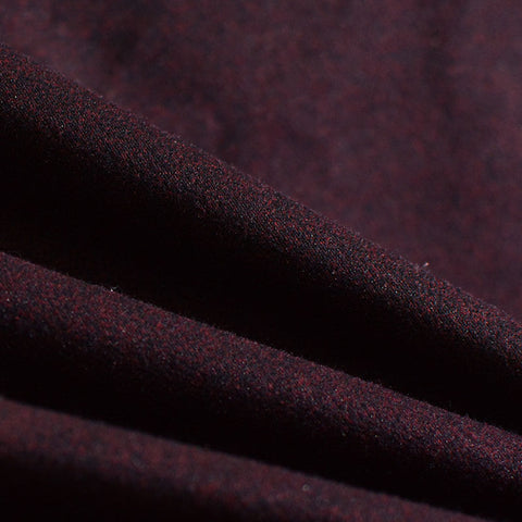 Dark Red Marl Jacquard, Poly-Viscose