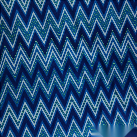 Blue Geometric Corduroy, Cotton