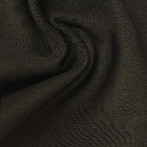 Dark Brown French Terry, Cotton