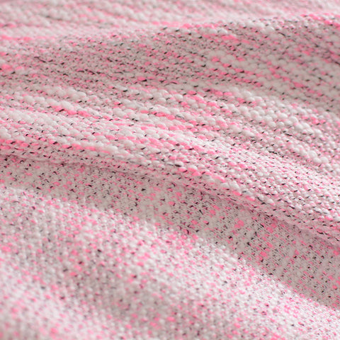Pink Marl Chunky Knit, Poly-Cotton, 329 gsm