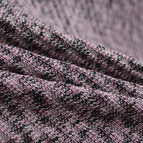 Pink Marl Chunky Knit, Viscose, 287 gsm