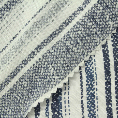 Navy Vertical-Stripe Woven, Viscose
