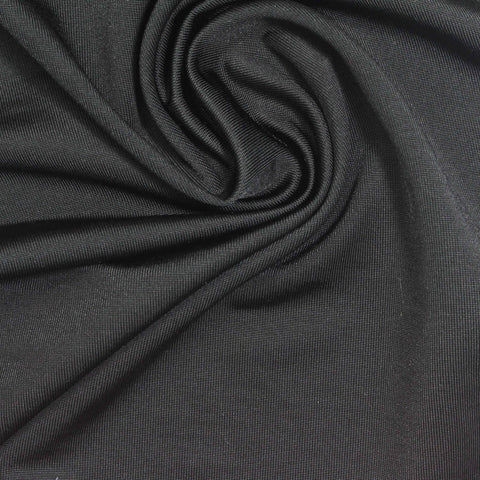Polyester Stretch Jersey Knit Fabric, 180 gsm, 155 cm — Grey