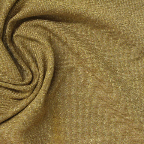 Yarn-Dyed Viscose Polyester Stretch Jersey Knit Fabric, 210 gsm, 160 cm — Khaki