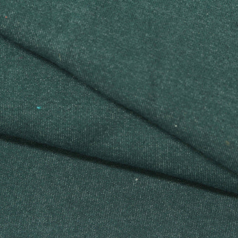 Dark Green Marl Scuba Knit, Poly-Cotton, 450 gsm